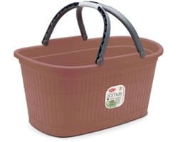 Heupwasmand met handgrepen 'Domus' - 35 liter - Mocha Mousse