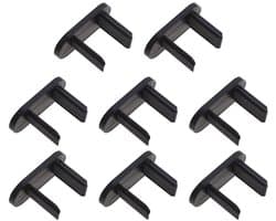 Dailygoods - Dailygoody - 8-delige set clips - Vervanging - Zwart - Achterste bagagerek clips - Perfecte pasvorm voor Ford Fiesta MK8 - Duurzaam kunststof