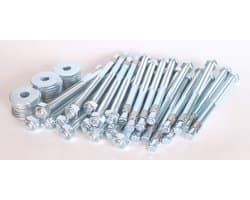 Wig ankers - Zware last pluggen - Hout constructie - Extra grote ring - M12 120/200 mm - Gegalvaniseerd