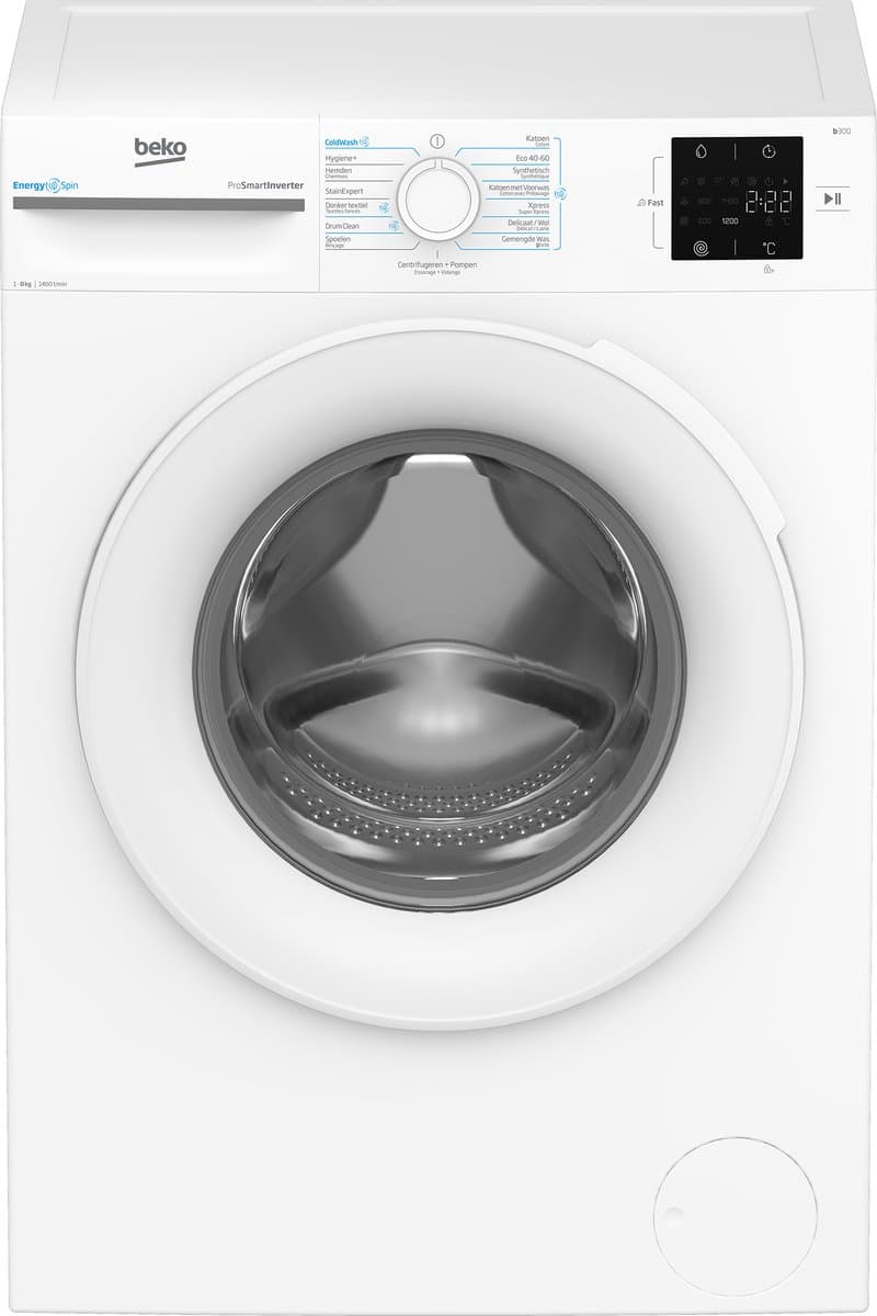 Beko b300 BM3WFU38412CW wasmachine Voorlader 8 kg 1400 RPM Wit — afbeelding 1