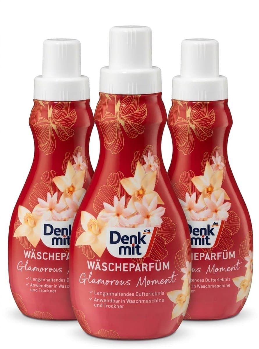 Denkmit - Wasparfum Glamorous Moment - Voordeelverpakking 3 x 400ml - Luxe Geurbooster voor Wasgoed & Droger — afbeelding 1