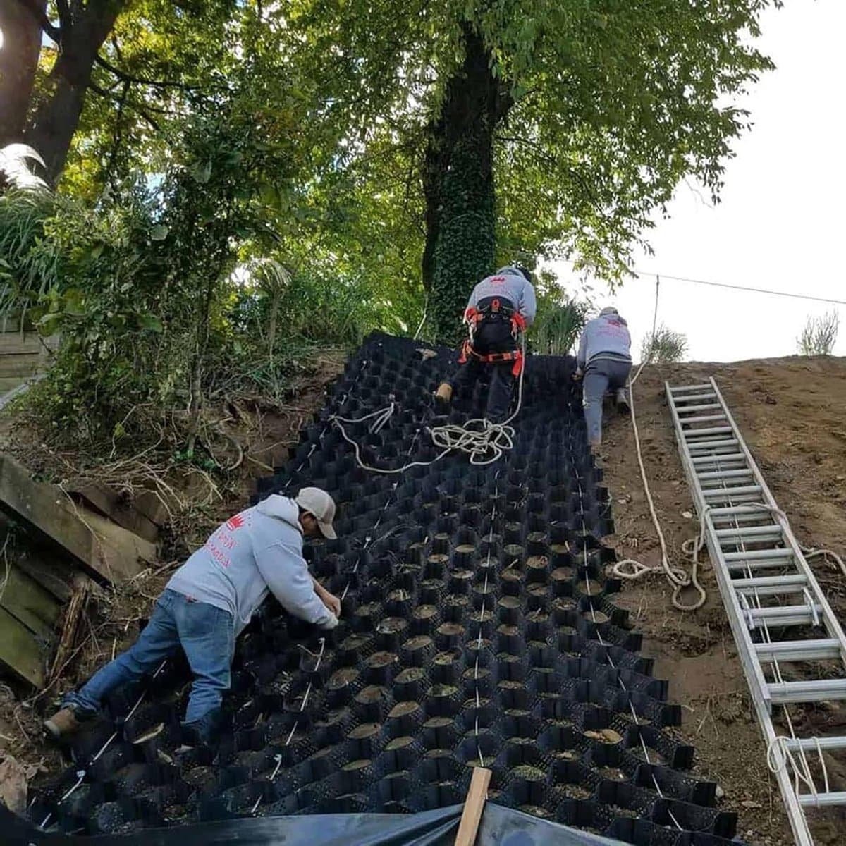 Opritstabilisator - Grindrooster - Ondergrond Versterken - Hoge Draagkracht - 2 x 4 m - Zwart — afbeelding 1