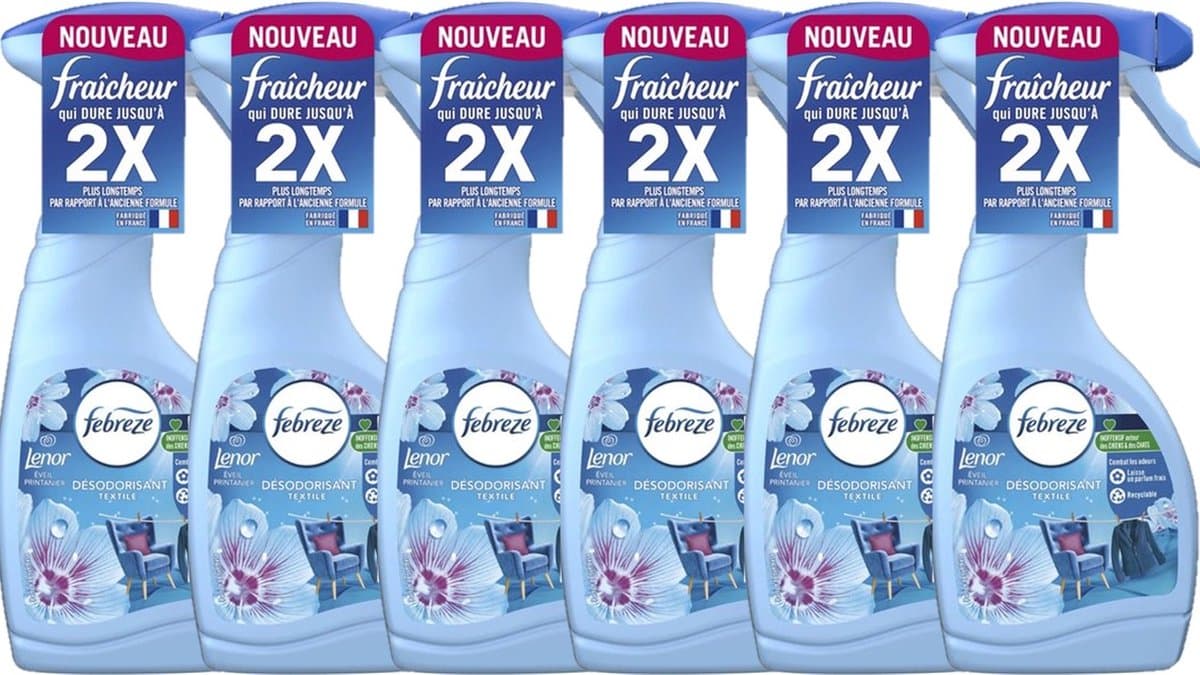 Febreze Textielverfrisser Spray - Spring Awakening - 6 x 500ml — afbeelding 1