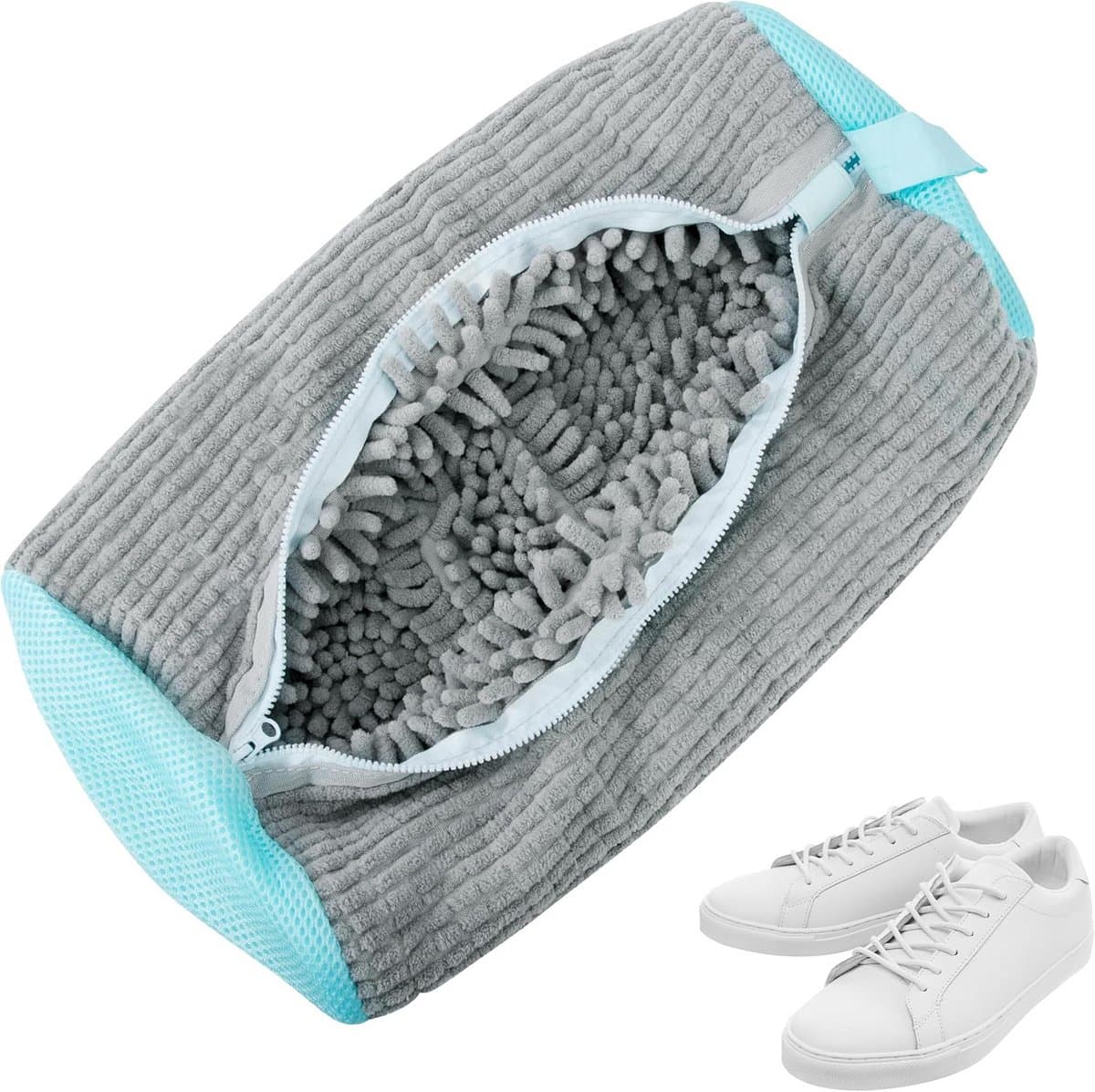 Wasmachine Schoenen Waszak Herbruikbaar – Chenille Reinigingszak voor Sportschoenen en Meubilair — afbeelding 1