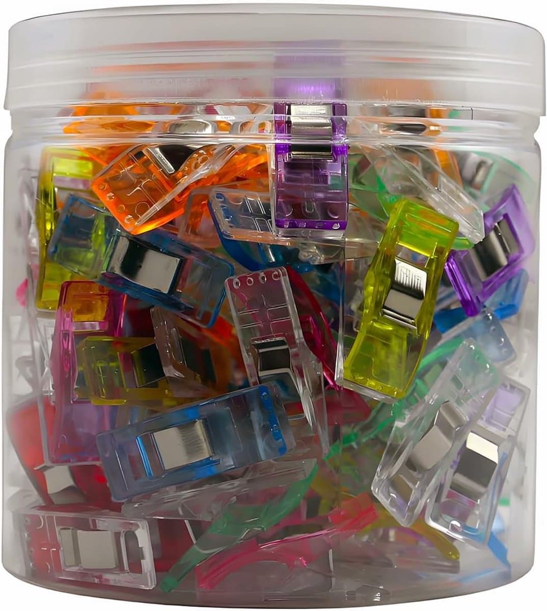 100 Stuks Stofclips voor Naaien en Quilten - Veelzijdige Klemmetjes voor Stoffen — afbeelding 1