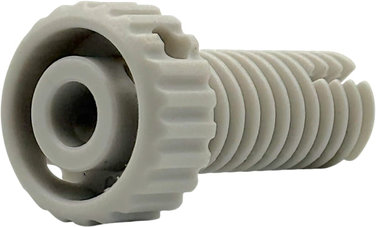 Fixem Stelpootje Wasdroger, Geschikt voor Bosch Siemens, 00611942, 611942 - Stel voetje, plastic schroef poot - Droger — afbeelding 1