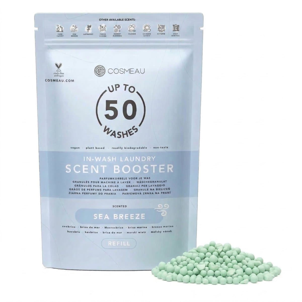 Cosmeau - Geurbooster Navulling Zeebries - 250 gr - Made in Holland — afbeelding 1