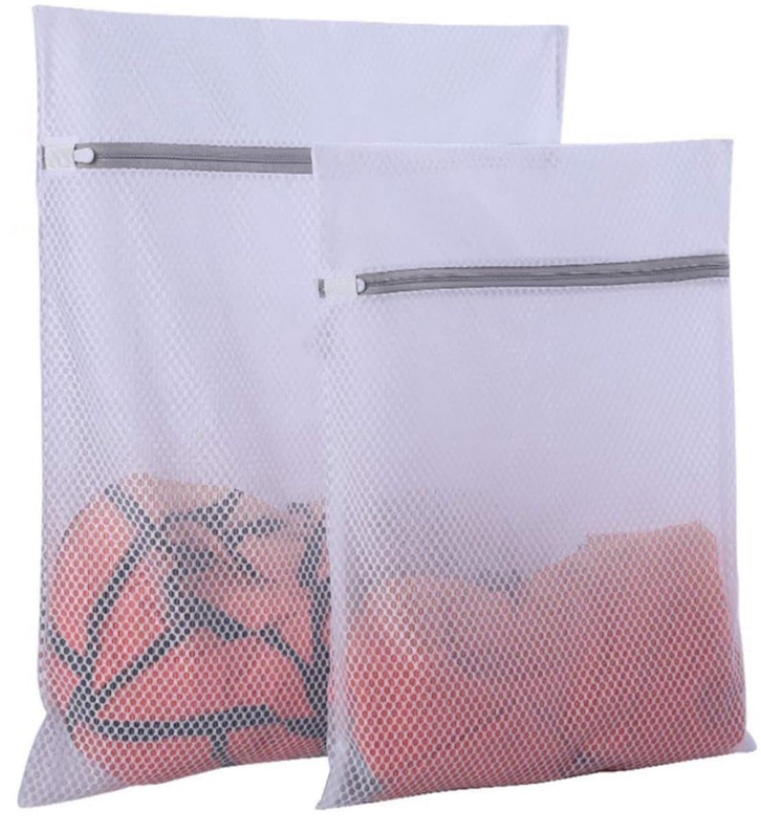 2 stuks Duurzame honingraat mesh waszakken - waszak - Wasmachine waszakken - voor delicate was - voor T-shirts, jas, jurk, broek(30 x 40 cm en 40 x 50 cm) — afbeelding 1