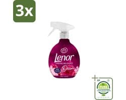 3 x Lenor – Crease Releaser Spray – Divine Ruby Jasmine – Kreukverwijderaar & Textielverfrisser – 500 ml - Grootverpakking - Kreukverwijderaar - Textielverfrisser - Crease Releaser - Kleding Opfrissen - Ruby Jasmine Geur
