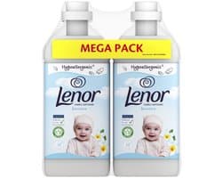 Lenor - Wasverzachter Sensitive 2x49 wasbeurten - 4 x 2x1.23 liter - Voordeelverpakking