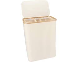 Imperatoris - Wasmand 3 Vakken - Wasmand - Wassorteerder - Wasmanden - Met Uitneembare Waszakken - Laundry Basket - 160L - Beige