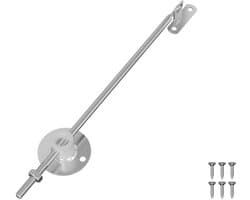 vidaXL - Deksel - ondersteuningsscharnier - 12 - pcs - Zilver - 194 - x - 36 - x - 18 - mm