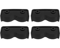 Allecto - Pop-up tuinhuisje connector - Vervangingsdeel - Rechthoekige beugel - Geschikt voor tenten - Zwarte connector 4 stuks, terrasparasol, tuinmeubilair - Tuinaccessoires