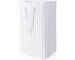 72L Wasmand, Opvouwbare Wasbak, Wasverzamelaar/Sorteerbox met Handvatten voor Kleding, Handdoeken, Speelgoed (Blauw, 40×30×60 cm)
