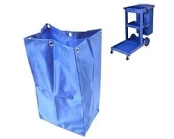 Schoonmaakkar Zak – 75 liter – Blauw – Waterdicht – Grote Capaciteit – Voor Hotel & Horeca – Vervangingszak