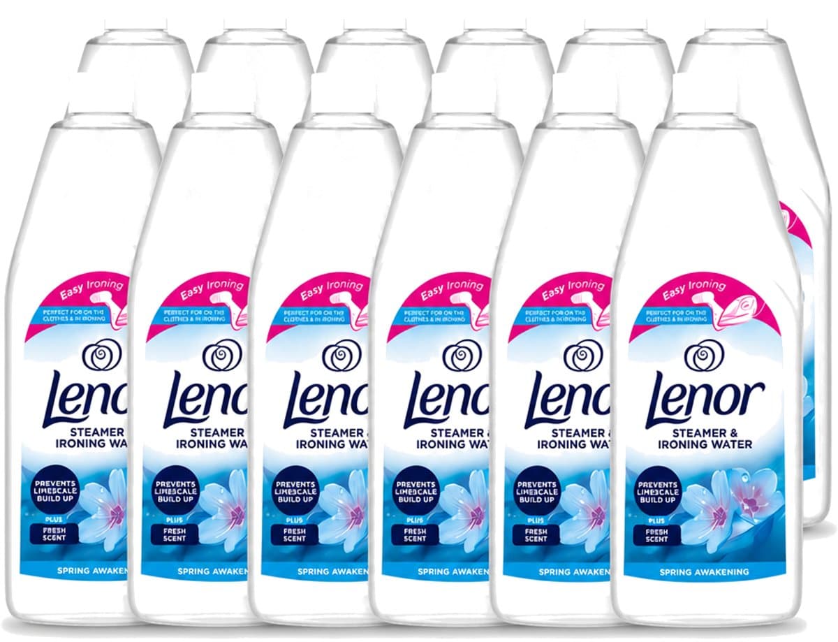 12 x Lenor - Strijkwater - Spring Awakening - Textielverfrisser - 1000 ml - Voordeelverpakking - 12 stuks — afbeelding 1