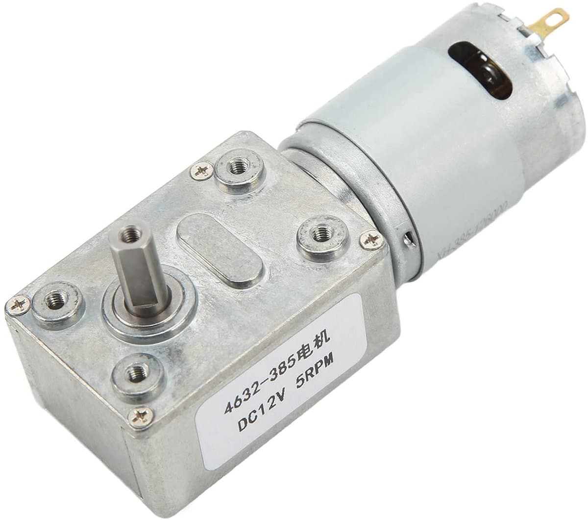 Zelfsluitende motor, compact ontwerp, hoge nauwkeurigheid, constructie van aluminium en messing, ideaal voor raamopeners, deuropeners en kleine lieren — afbeelding 1