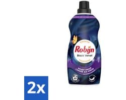 2 x Robijn – Vloeibaar Wasmiddel – Klein & Krachtig Black Velvet – 1,19 L - Zwarte Was - Donker Was - Wasmiddel Zwart - Kleurbehoud - Wasmiddel Donker