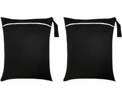 2 stuks natte zakken, waterdichte waszak met ritssluiting, herbruikbare reiszak, kleine natte zak, zwemmen, voor badpakken, strandhanddoeken, sportkleding, wetbag
