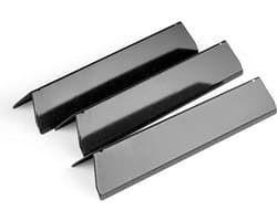 7635 38,8 cm porseleinen flavoizer bars voor Weber Spirit I, II 200 serie E210 S210 grills, branderafdekking voor Weber e210 aroma-accessoires, reserveonderdelen vlamverdeler, hitteschild
