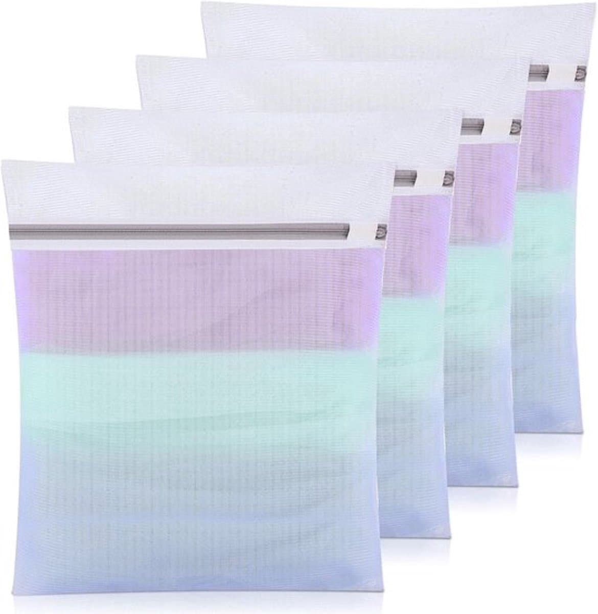 Wasnet voor wasmachine 4 stuks - 30 x 40 cm - Waszak Laundry Bag met ritssluiting voor overhemden, ondergoed, babykleding — afbeelding 1