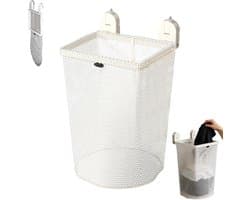 Wassorteerder - heupwasmand - opbouwbare opbergmanden - Badkameropbergmanden - Opbergmanden van gaas - Wasmanden van gaas - opbergmanden badkamer - Hangende opbergmanden - 27.8x20.5x45cm - Geschikt voor badkamers slaapkamers en appartementen