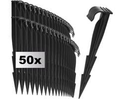 com-four® 50x bevestigingshaken voor irrigatiebuizen, Plastic grondankers - ShopVlot