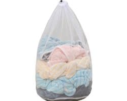 Tweedelige waszakset met trekkoord, inclusief wasnetje voor de wasmachine, herbruikbare waszak en wasnet, geschikt voor de wasmachine.-50*70cm