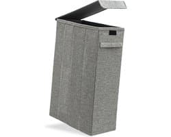 50L Smalle Wasmand met Deksel - 20x40x60 Nis Wasbox - Wasverzamelaar - Opvouwbare Badkamer Mand — afbeelding 1