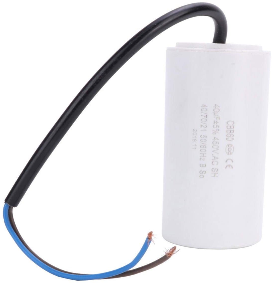 Dailygoods - CBB60-condensator - motorcondensator - compact en draagbaar - 40uF 450V - ideaal voor start AC-voedingssysteem - geschikt voor diverse hu... — afbeelding 1
