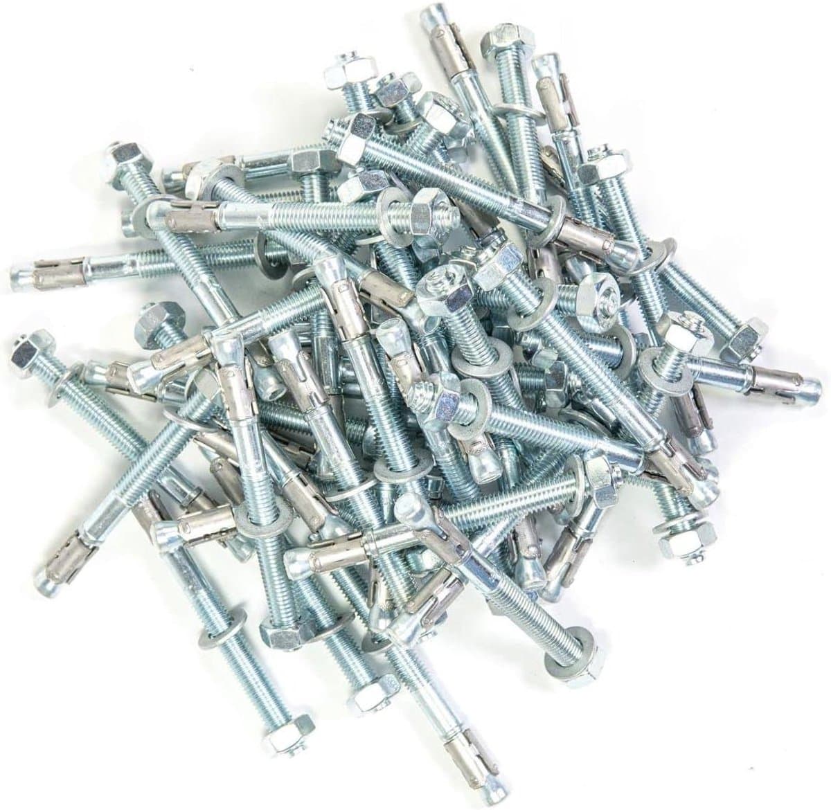 Heavy-duty pluggen 50 stuks verpakking M10 boutenanker zware anker pluggen blikseanker M 10 wiganker verzinkt — afbeelding 1