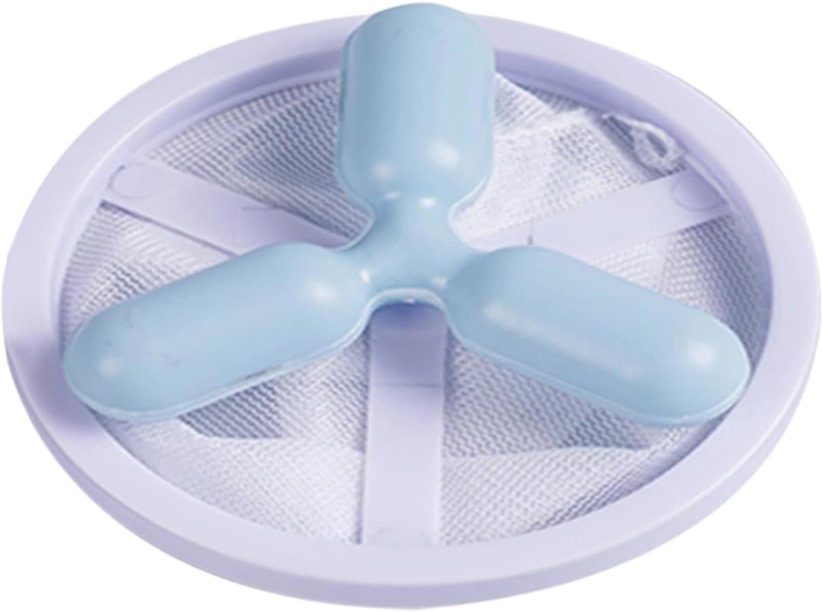 Haarvanger Wasmachine - Pluisvanger Wasmachinebal - Kleding Reinigen - Voorkomt Verstoppingen - 17.2 x 9.4 cm - Blauw — afbeelding 1