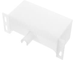 Airco Wateropvangbak - Condensbak Lekbak - Buitenunit Afvoer - Schuine Bodem Ontwerp - 13.4 cm Lengte - Wit