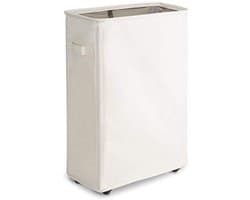 Opvouwbare wasmand met wielen - Smal design, 44 liter, ruimtebesparend