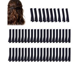 Eendenbek Klemmen - Haarklemmen Vrouwen - Haar Styling - Antislip Extra Verlengde - 50 Stuks - Zwart