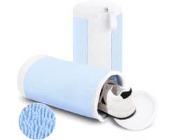 Famanu – 2 stuks schoenwaszakken, wasmachine, 40 x 20 cm, herbruikbare schoenenzak, waszak, groot, blauw wit