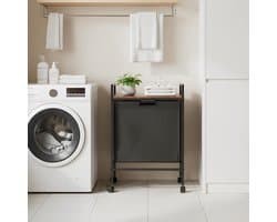 Wasmand met Legplank en Afneembare Waszakken - 55L