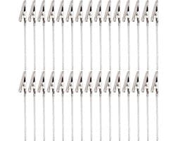 50 stuks fotohouders met klemmen en draadclips voor foto's en notities