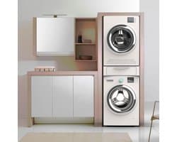 Lexium Wasmachine verhoger met lade - Wasmachine verhoger - Wasmachine sokkel - Wasmachine verhoger met lade - Wasmachine opbouwmeubel