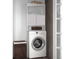 Kast Voor Wasmachine, Droger Of Toilet Willa - Wit - Symbiosis - Wasmachine Ombouw - Wit - Melamine; Spaanplaat