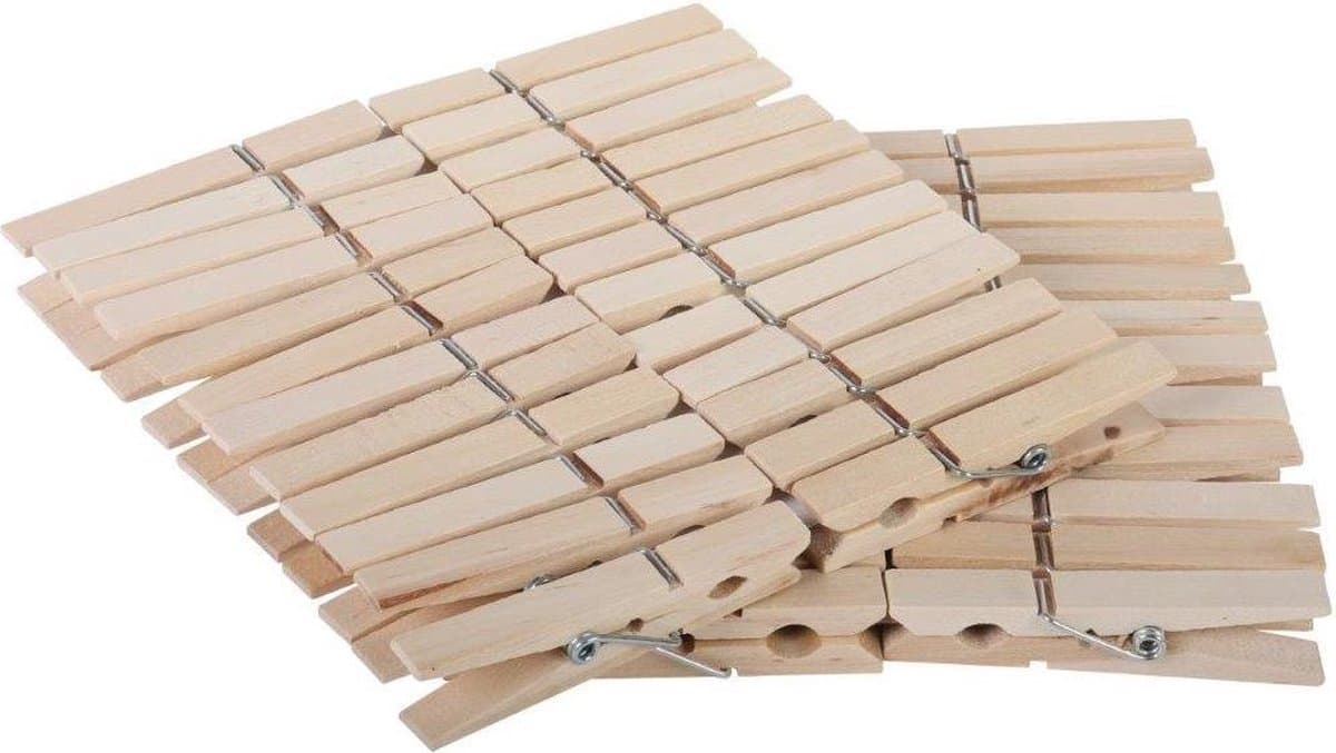 Talen Tools - Wasknijpers - Hout - 48 stuks — afbeelding 1