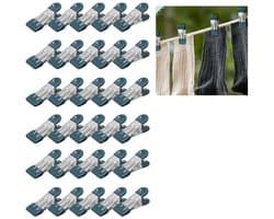 Wasknijpers - wasknijpers klein - Knijpers - handdoekclips - 30 stuks - Handdoekknijpers - sokken clips - sokkenclips - wasknijpers rvs - rvs wasknijpers - 5.5*2.5cm - Groen — afbeelding 1