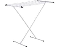 Bo-Camp - Droogrek - Compact - Staal - Schaarmodel - Wit - 9 Meter