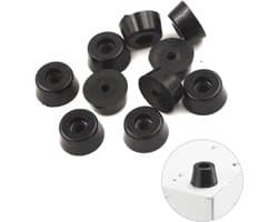 FSW-Products - 4 Stuks Rubberen Voetjes - Onderzetters en Stootdopjes - Rubber Deurstopper - Meubelonderzetter - Trillingsdempers - Antislip Bescherming - 11 x 9 x 6 mm — afbeelding 1