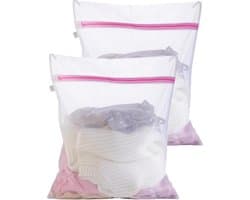 Set van 2 Grote Duurzame Waszakken 50 x 60cm met Rits - Ideaal voor Wasmachine en Reizen