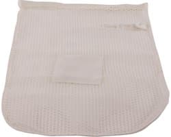 Premium wasnet 40x60 cm - Met knoopsluiting - Wit — afbeelding 1