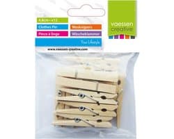 Houten Wasknijpers voor Creatieve Projecten - Natuurlijke Kleur