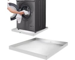 Wasmachine 81 x 76 x 6,3 cm opvangbak bodembak vaatwasbak roestvrijstalen waterbak voor wasmachines, drogers, vaatwassers, koelkasten