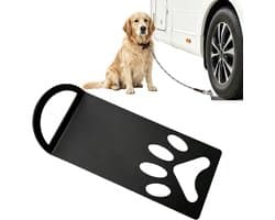 Grondanker voor honden - Zwart - 28,3 x 12 cm - Verzinkt Staal - Voor Kamperen en Reizen