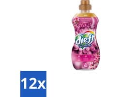 12 x Dreft – Pink Eternal Garden – Vloeibare Geurbooster – 720 ml – 36 wasbeurten - Wasmiddel Poeder - Frisheid Was - Kleurbescherming - Vezelbescherming - Anti-kreukwerking